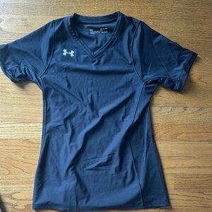 Under Armour Black V-Neck Performance Tee